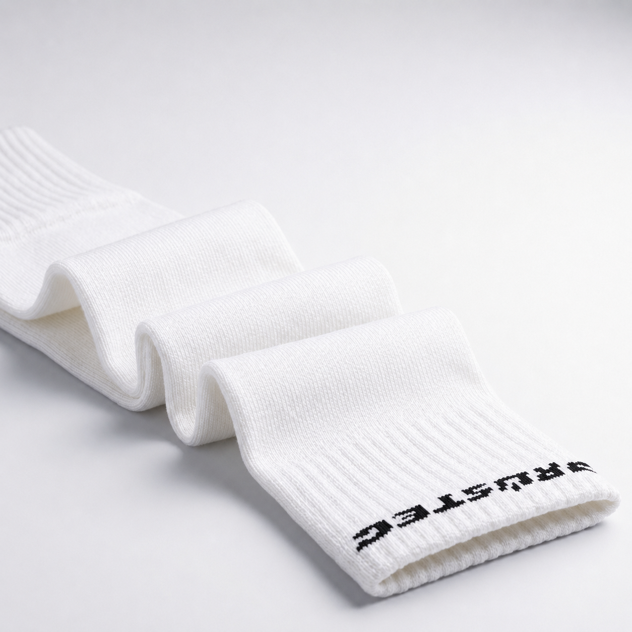 Prostec sock sleeves wit gedrapeerd, elastisch stretchmateriaal