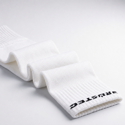 Prostec sock sleeves wit gedrapeerd, elastisch stretchmateriaal 